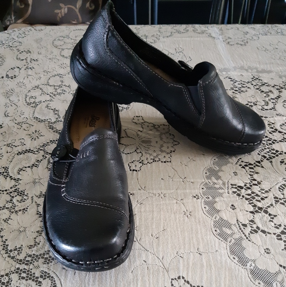 Bass Bradshaw Black Loafers Size 7.5